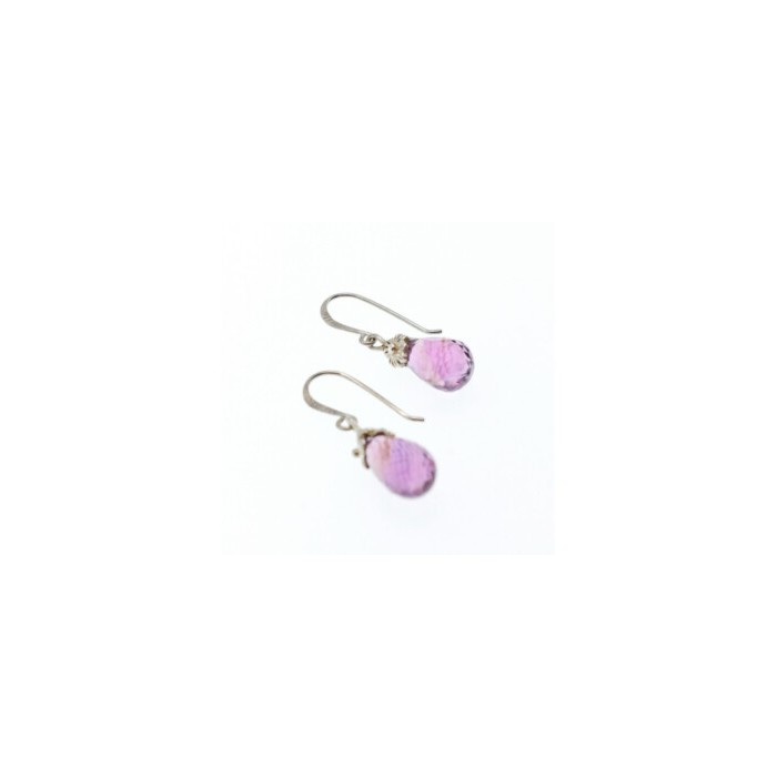 925 STERLING SILVER AMETHYST EARRINGS