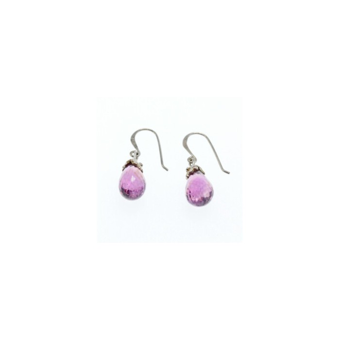 925 STERLING SILVER AMETHYST EARRINGS