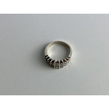 925 Sterling Silver CZ Ring Size 11.75
