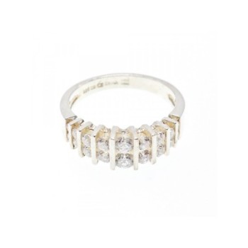 925 Sterling Silver CZ Ring Size 11.75