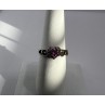 925 Sterling Silver & CZ Pink Heart Ring Size 6.5