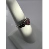 925 Sterling Silver & CZ Pink Heart Ring Size 6.5