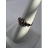 925 Sterling Silver & CZ Pink Heart Ring Size 6.5