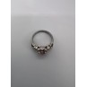 925 Sterling Silver & CZ Pink Heart Ring Size 6.5