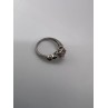 925 Sterling Silver & CZ Pink Heart Ring Size 6.5