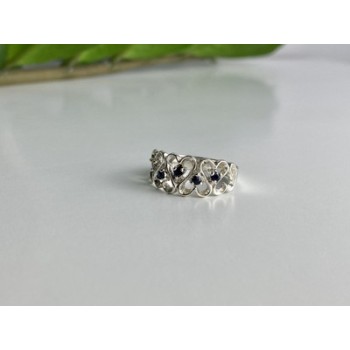 925 Sterling Silver Sapphires 