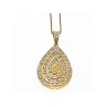 925 Sterling Silver Gold Plated CZ 