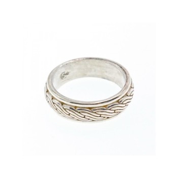 Men's 925 Sterling Silver Band Ring Size 12.5