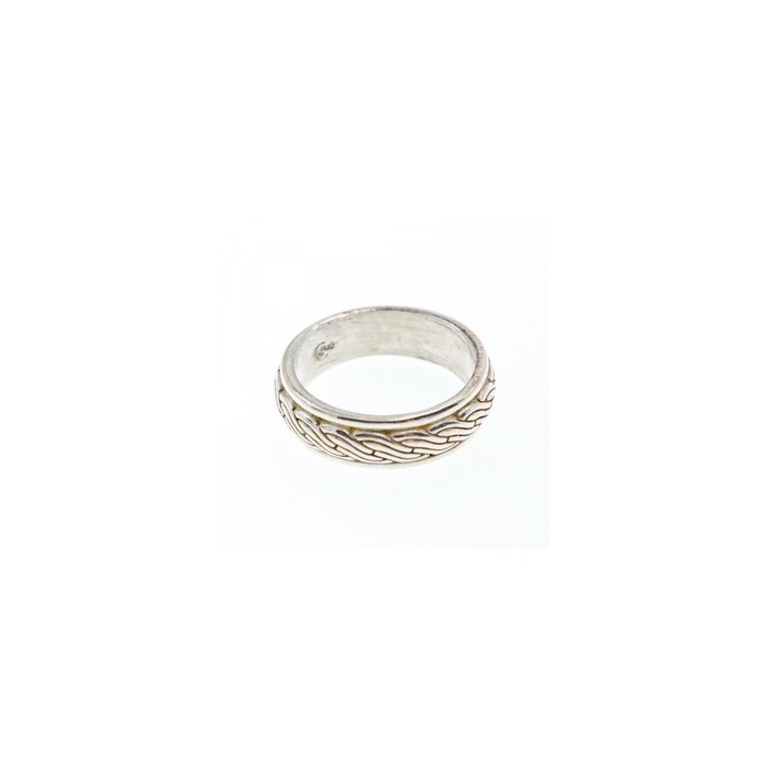 Men's 925 Sterling Silver Band Ring Size 12.5