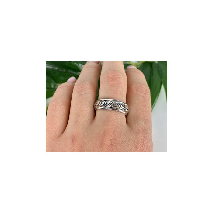 Men's 925 Sterling Silver Band Ring Size 12.5