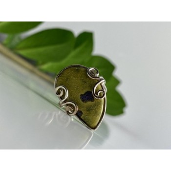 925 Sterling Silver Jasper Ring Size 5.5