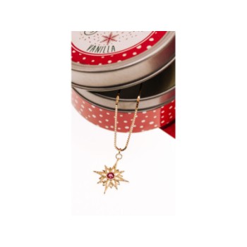 925 Sterling Silver Gold Plated Ruby 