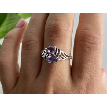 925 Sterling Silver Tanzanite Ring Size 10.25