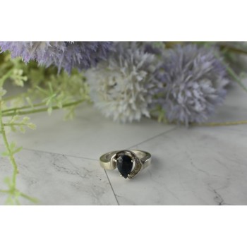 925 Sterling Silver Spinel & Quartz Ring Size 6.5