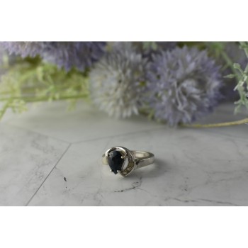 925 Sterling Silver Spinel & Quartz Ring Size 6.5