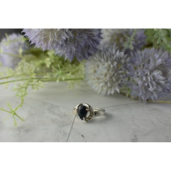 925 Sterling Silver Spinel & Quartz Ring Size 6.5
