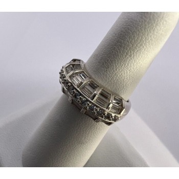 925 Sterling Silver & CZ Ring Size 5