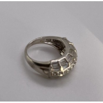 925 Sterling Silver & CZ Ring Size 5