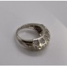 925 Sterling Silver & CZ Ring Size 5