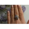 14K YELLOW GOLD TANZANITE & DIAMOND RING SIZE 10
