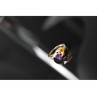 10K YELLOW / WHITE GOLD AMETHYST & HELIODOR RING SIZE 5.5