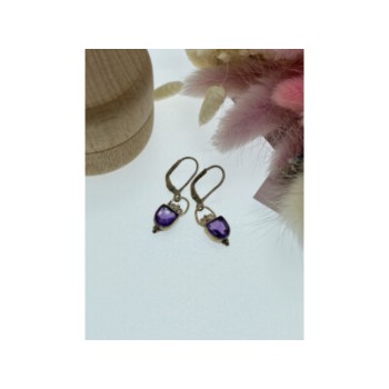 Vintage 925 Sterling Silver Tanzanite Earrings