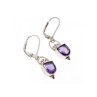 Vintage 925 Sterling Silver Tanzanite Earrings