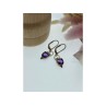 Vintage 925 Sterling Silver Tanzanite Earrings