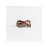 10K YELLOW GOLD RUBY & WHITE SAPPHIRE RING SIZE 10