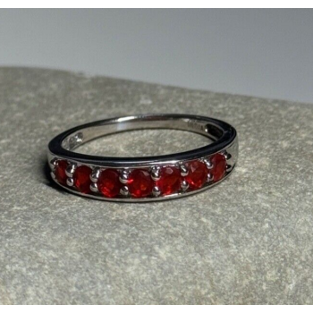925 Sterling Silver Spinel Ring Size 7.5