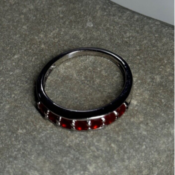 925 Sterling Silver Spinel Ring Size 7.5