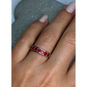 925 Sterling Silver Spinel Ring Size 7.5