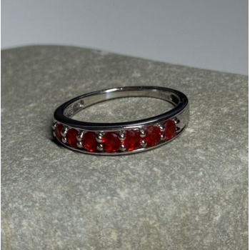 925 Sterling Silver Spinel Ring Size 7.5