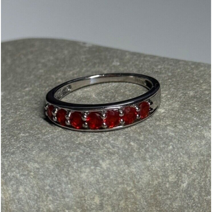 925 Sterling Silver Spinel Ring Size 7.5