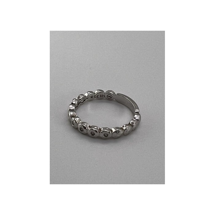 925 Sterling Silver & CZ Ring Size 7
