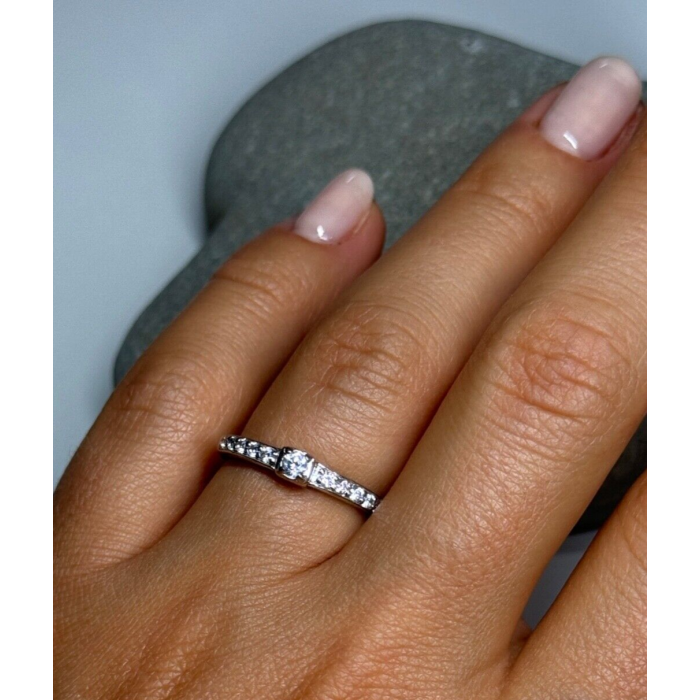 925 Sterling Silver CZ Ring Size 6.5