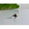Vintage 925 Sterling Silver Amber Ring Size 5.5