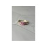 10K YELLOW GOLD PINK TOPAZ & DIAMONDS RING SIZE 6.5