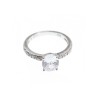 925 Sterling Silver CZ Ring Size 9.5