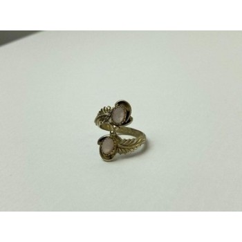 Vintage 925 Sterling Silver Mother Of Pearl Ring Size 8