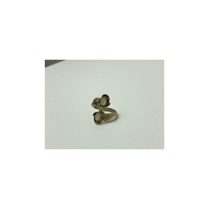 Vintage 925 Sterling Silver Mother Of Pearl Ring Size 8