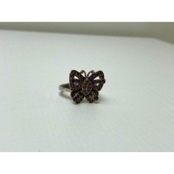 925 Sterling Silver Iolite & Pink Topaz 