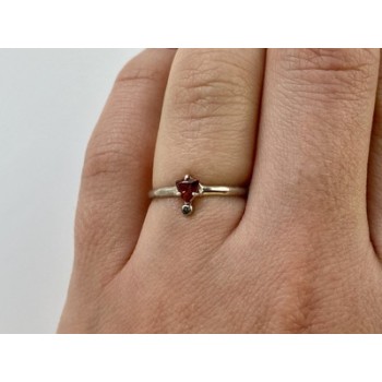 925 Sterling Silver Spinel & Garnet Ring Size 6.5