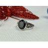 925 Sterling Silver Black Onyx Ring Size 11.75