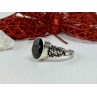 925 Sterling Silver Black Onyx Ring Size 11.75