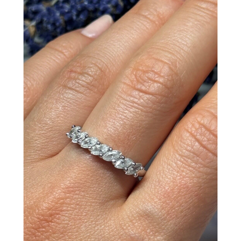 925 Sterling Silver CZ Ring Size 8.5