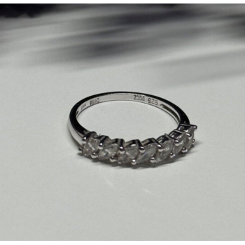 925 Sterling Silver CZ Ring Size 8.5