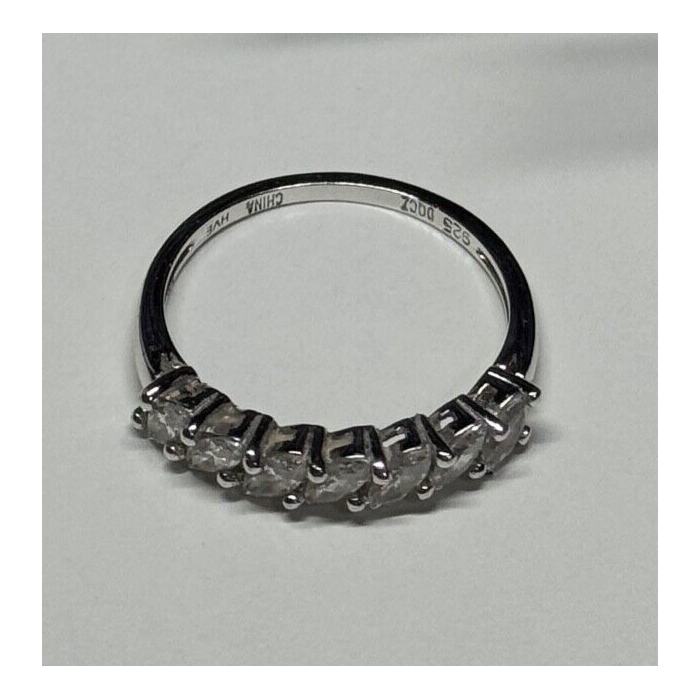 925 Sterling Silver CZ Ring Size 8.5