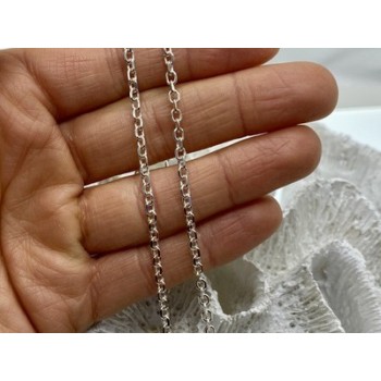 925 Sterling Silver Chain Necklace Italy 18.1 In