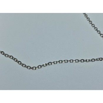 925 Sterling Silver Chain Necklace Italy 18.1 In